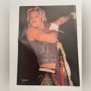 Vintage Motley Crue Vince Neil pinup